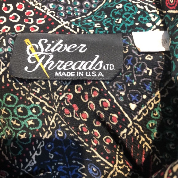 Silver Threads Zip Up Long Sleeve Jacket Top 2XL - Picture 6 of 6